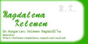 magdalena kelemen business card